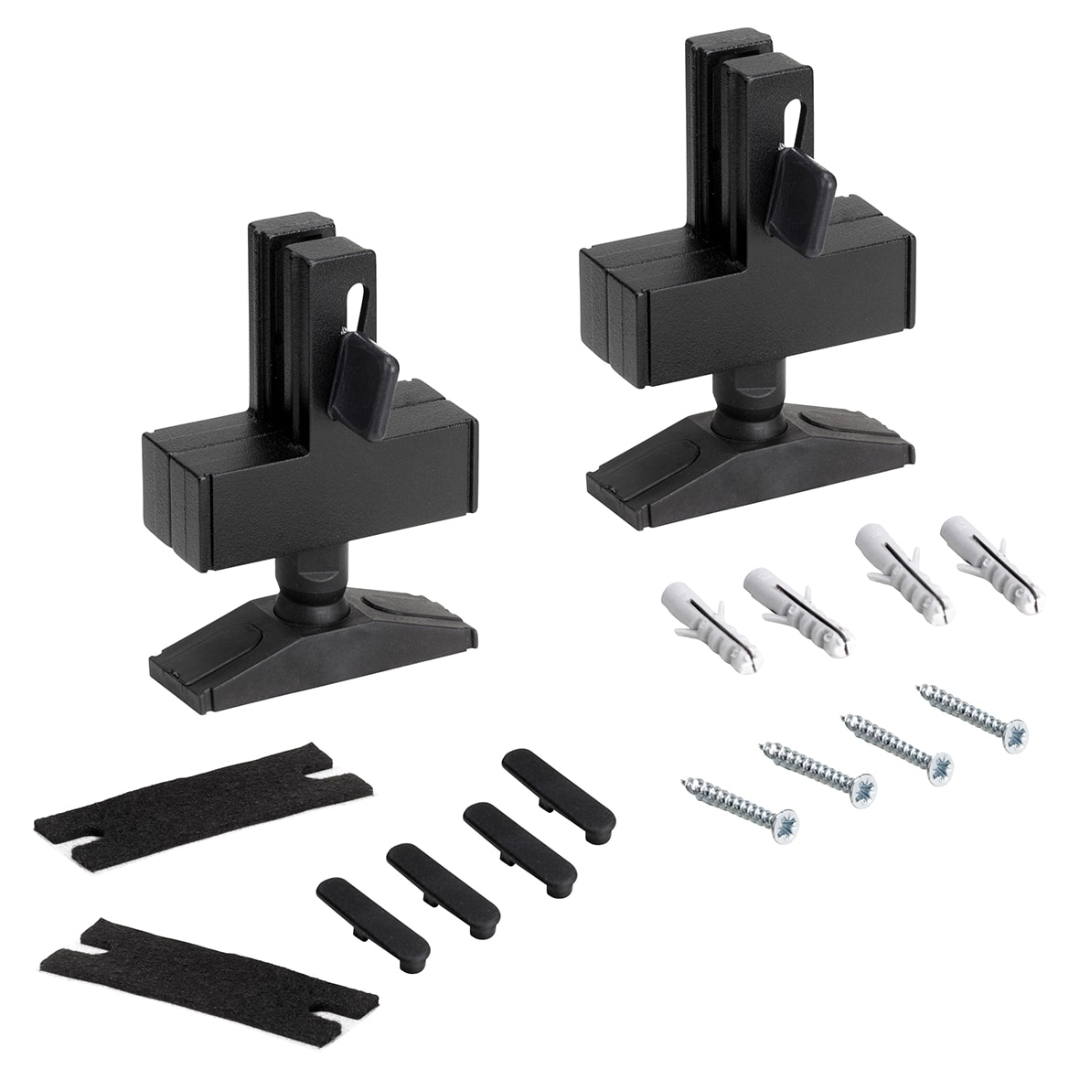 Zero Floor to Ceiling Fixings - Black - Each - view 2
