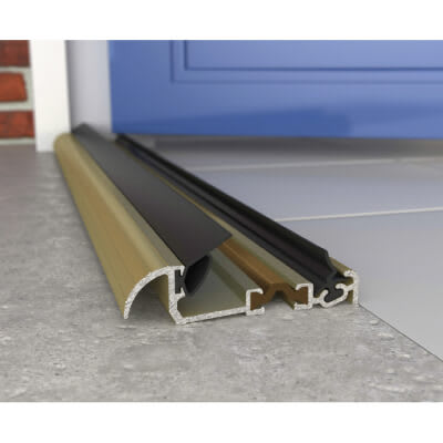 Low Height Macclex Threshold - Thermally Broken - 914mm - Inward Opening - Gold Anodised - view 3