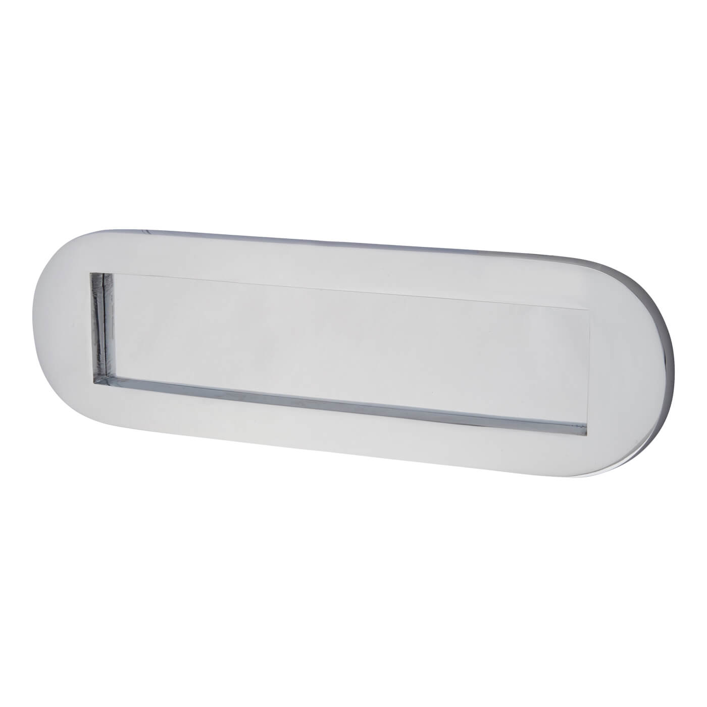 Radius Letter Plate - 254 x 77mm - Polished Chrome - view 2