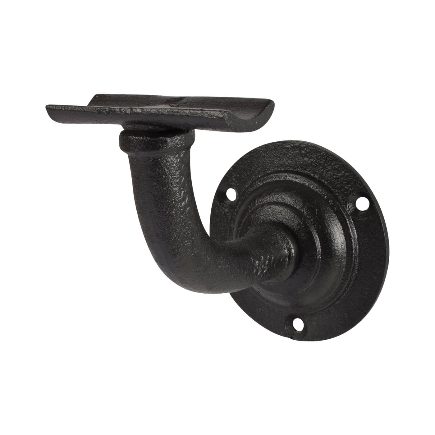 Heavy Duty Handrail Bracket - 83mm Projection - Black Antique Iron - view 2