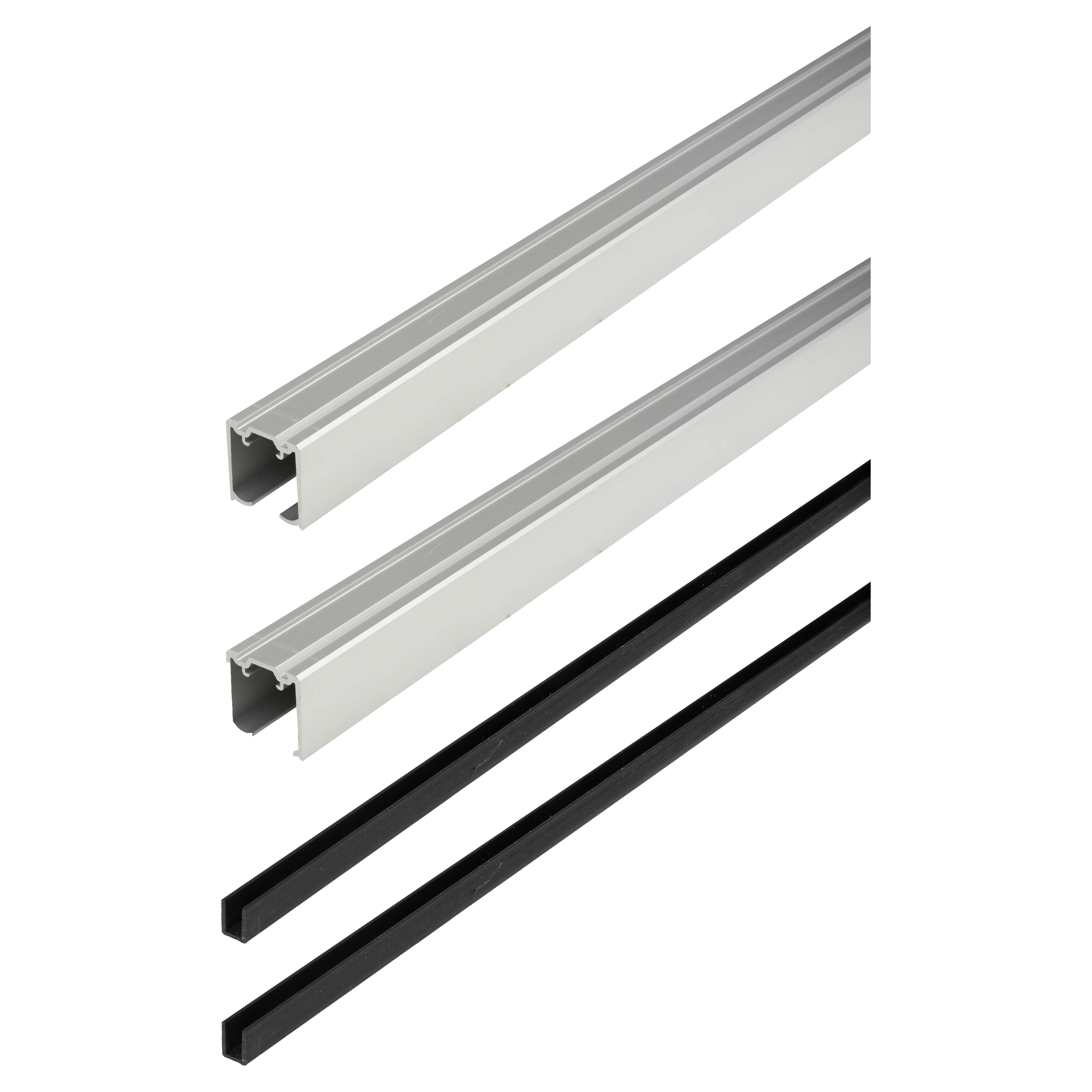 Loft 2.0 Bi-Passing Sliding Door Track & Channel Kit - 3000mm Track - 100kg Max Door Weight - view 3