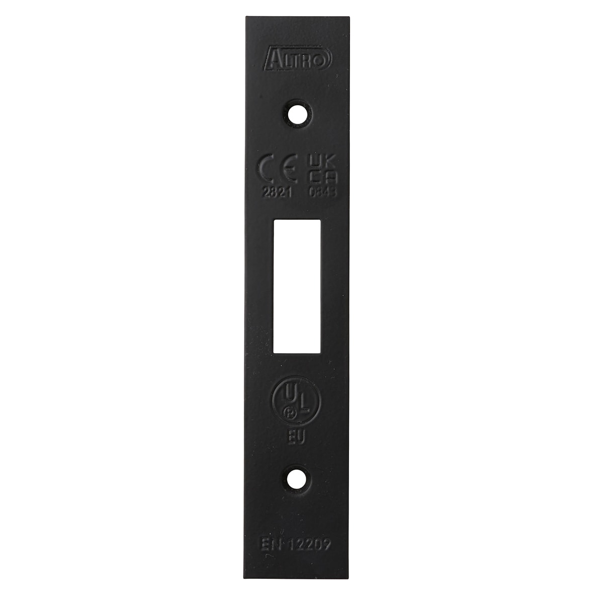 Architectural Euro Profile Deadlock - 65mm Case - 44mm Backset - Square - Matt Black - view 3