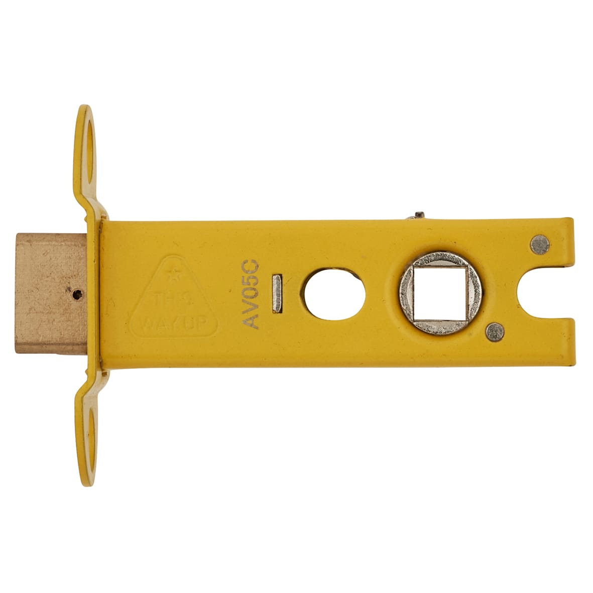 Heavy Duty Bolt Through Tubular Latch - 78mm Case - 57mm Backset - Square - Matt Black - view 5