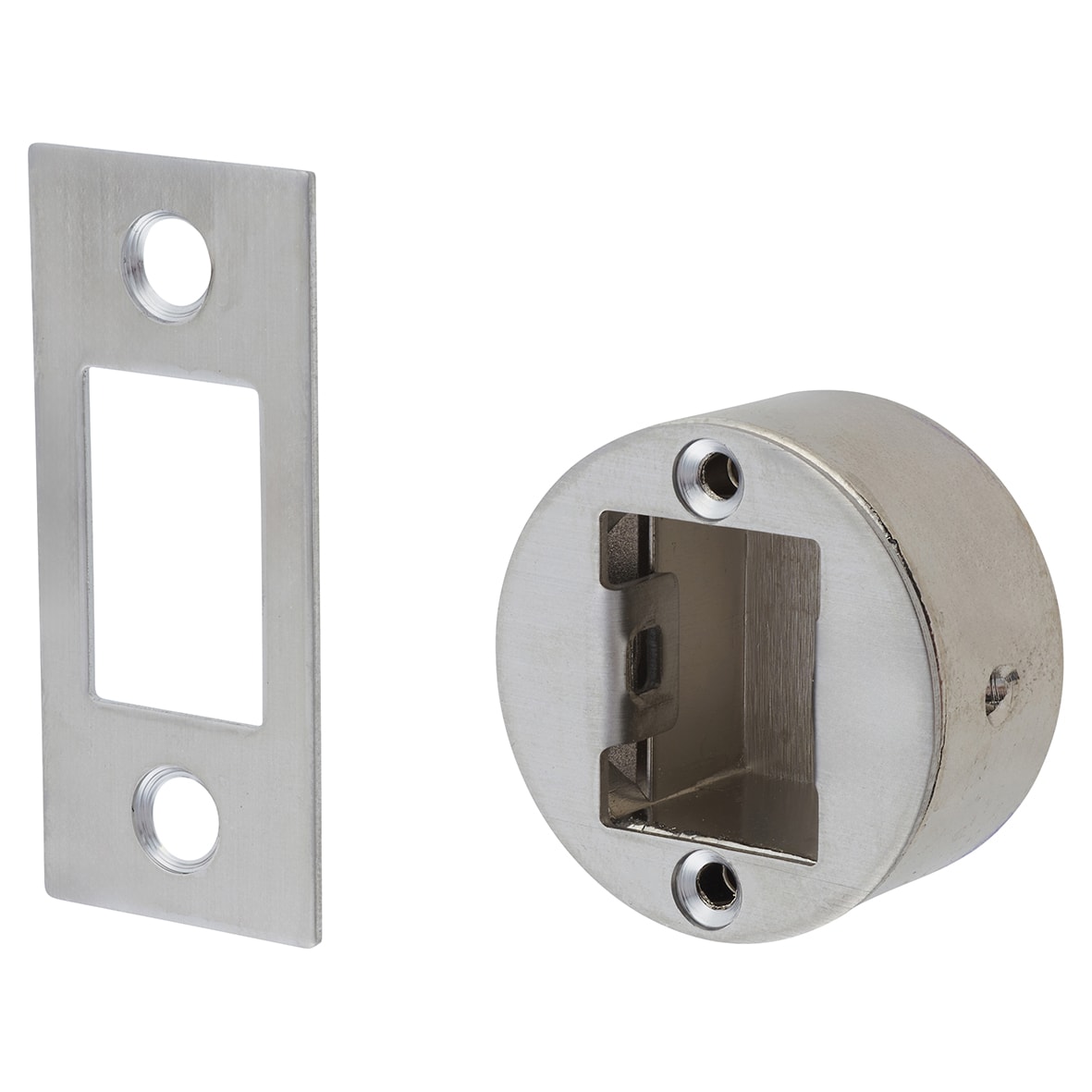 Quick Latch Bolt Through Tubular Bathroom Deadbolt - 71mm Case - 57mm Backset - Round - Sat Nickel - view 3