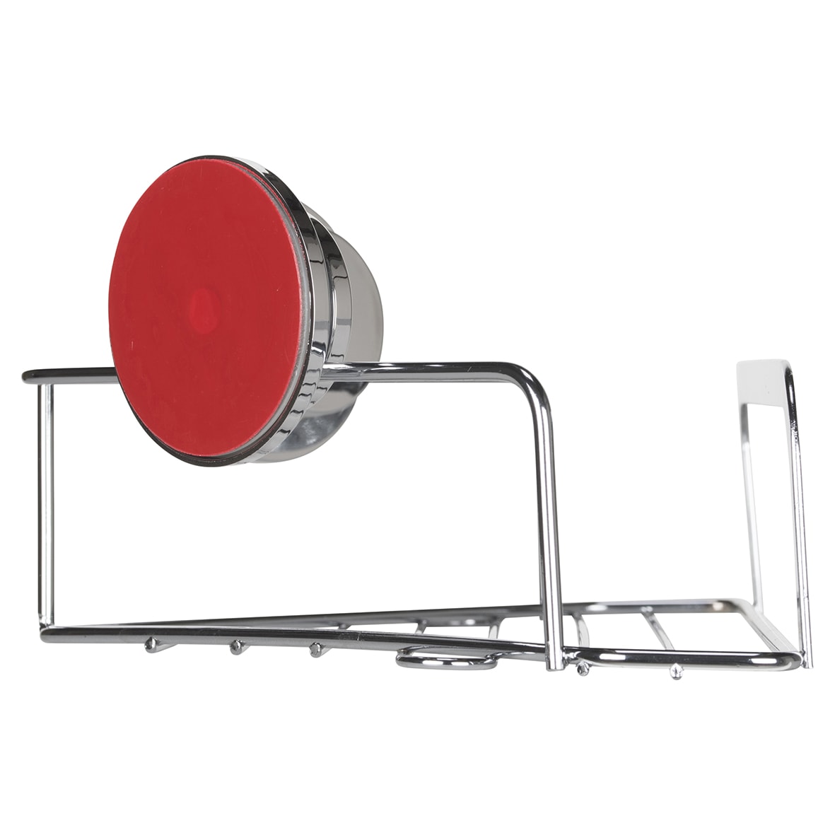 Stick 'N' Lock Corner Shower Basket - One Tier - 106 x 260 x 166mm - Polished Chrome - view 3