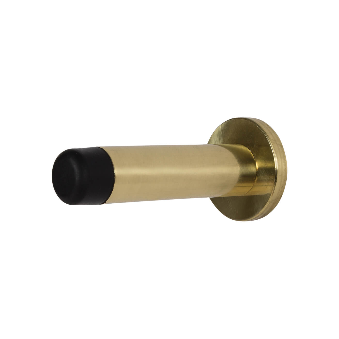 Concealed Fixing Projection Door Stop - 70mm Projection - Polished Brass - view 2