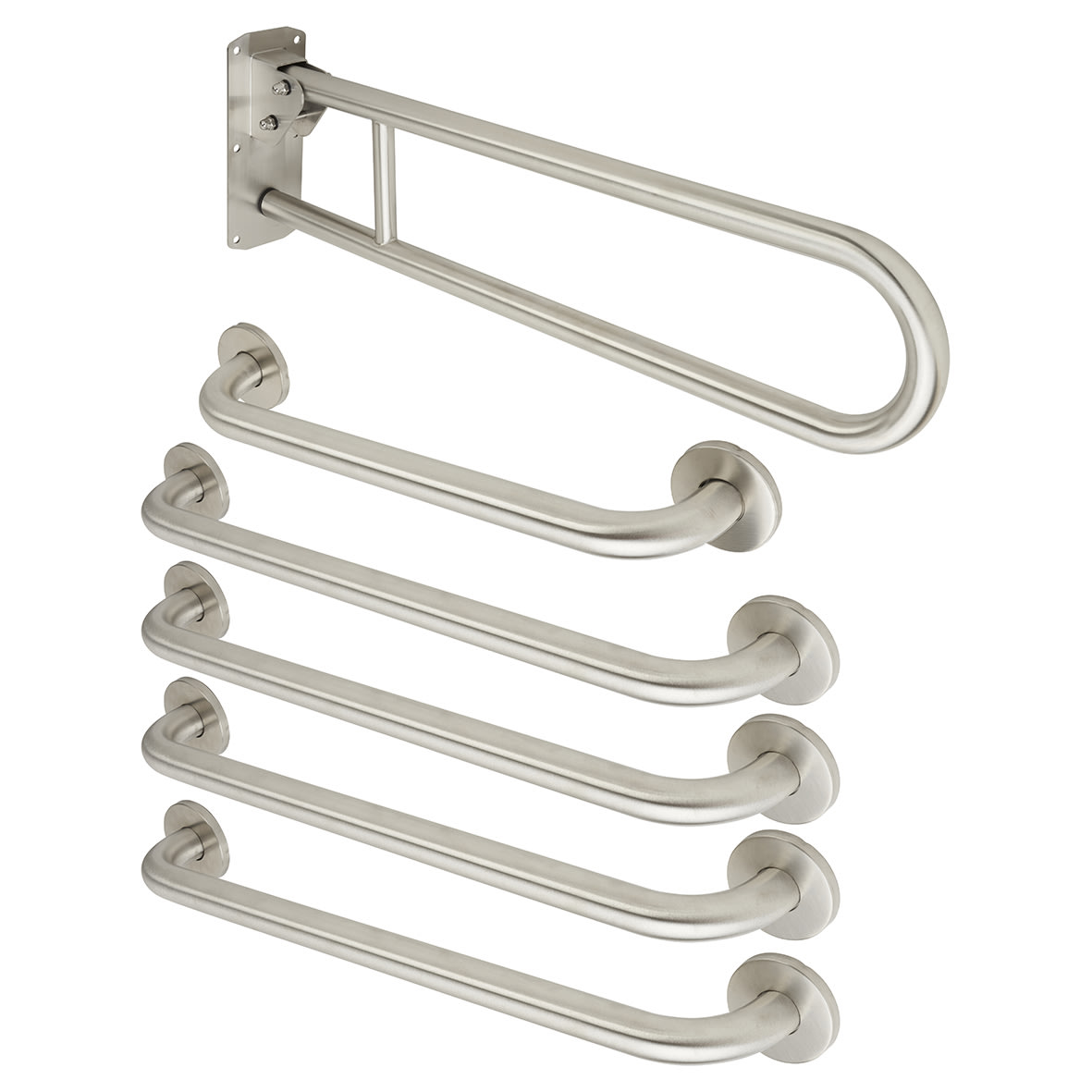 Rail Only Close Coupled Doc M Pack - Satin Stainless Steel - view 2