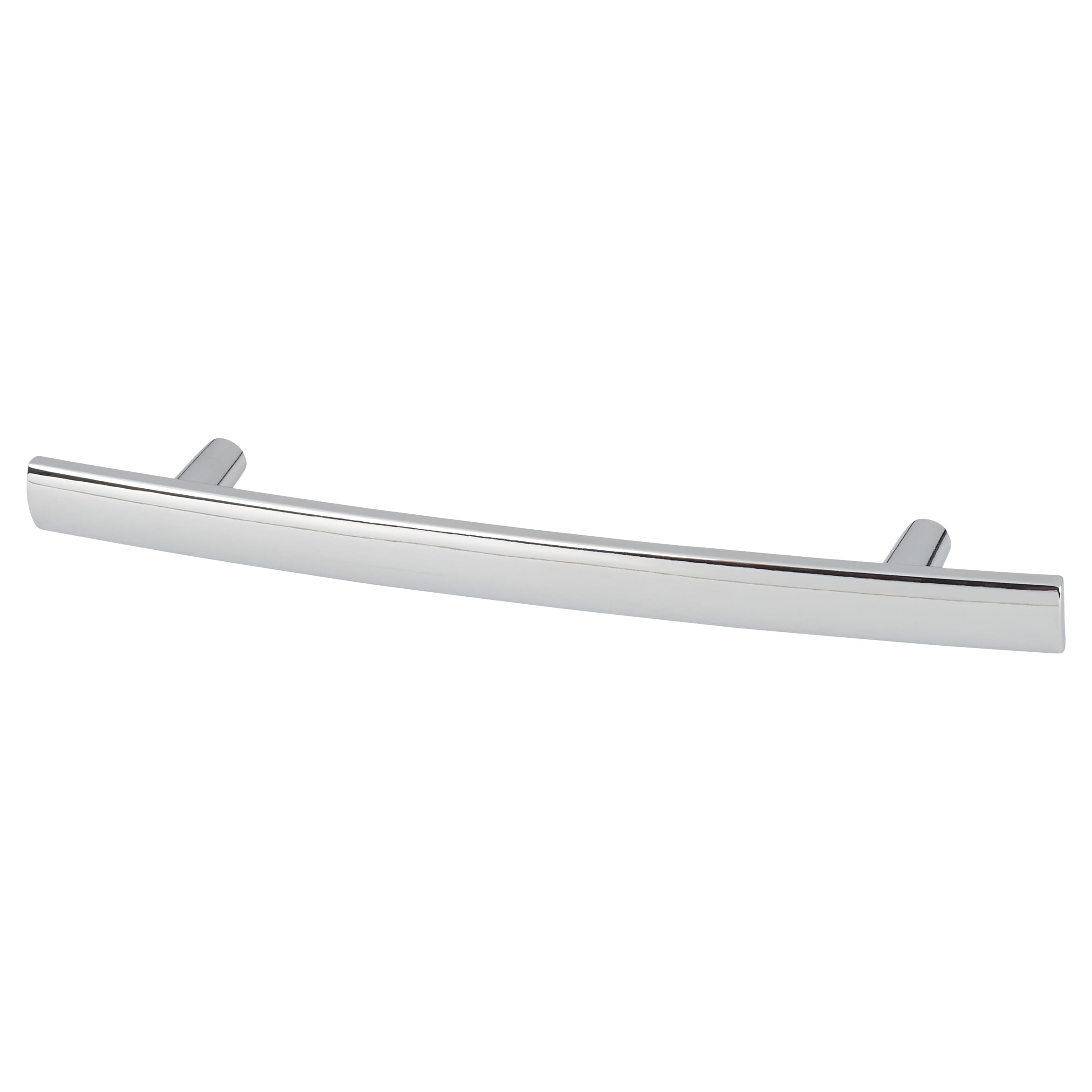 14mm Curved T-Bar Cabinet Pull Handle - 76mm Centres - Polished Chrome - view 2