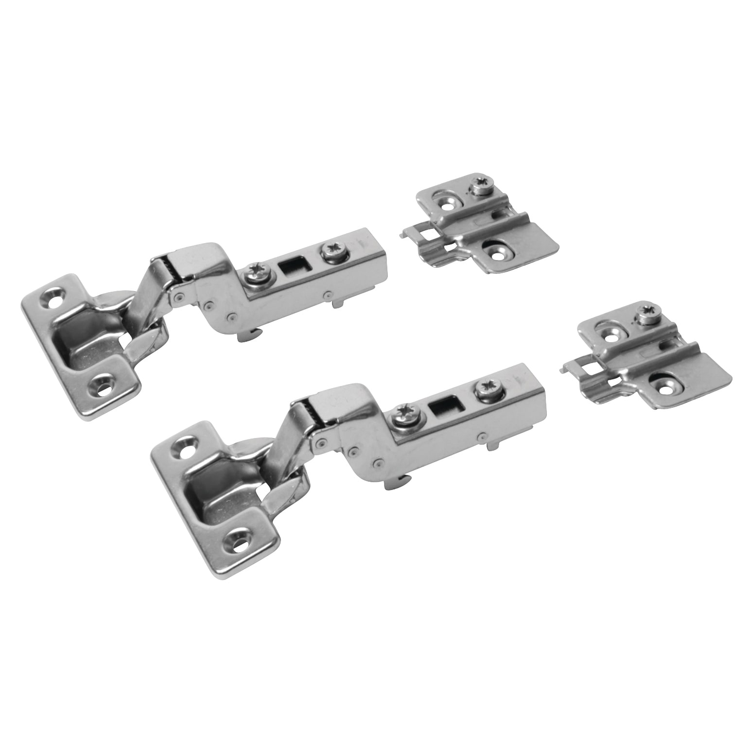 Clip-On Soft Close Cabinet Hinge - 105° - Inset - Zinc Plated - Pair - view 2