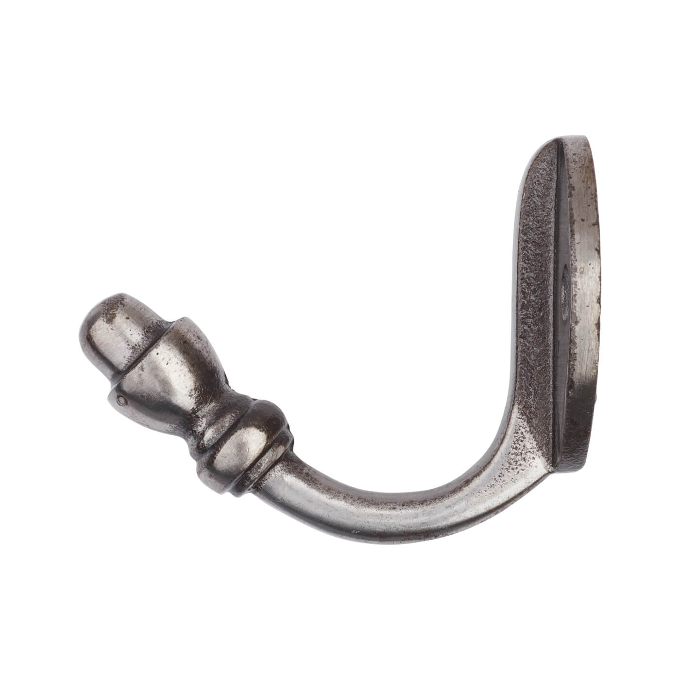 Single Robe Hook - 58 x 38mm - Pewter - view 3