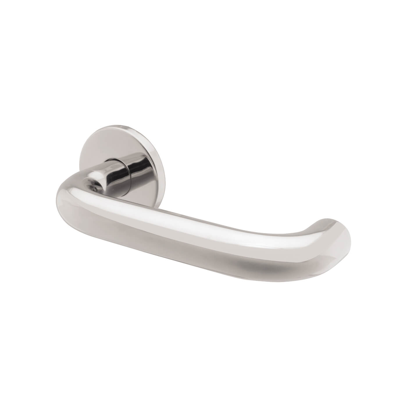 Polished Stainless Steel 19mm Return to Door Latch Door Handles on Rose Pack - view 3