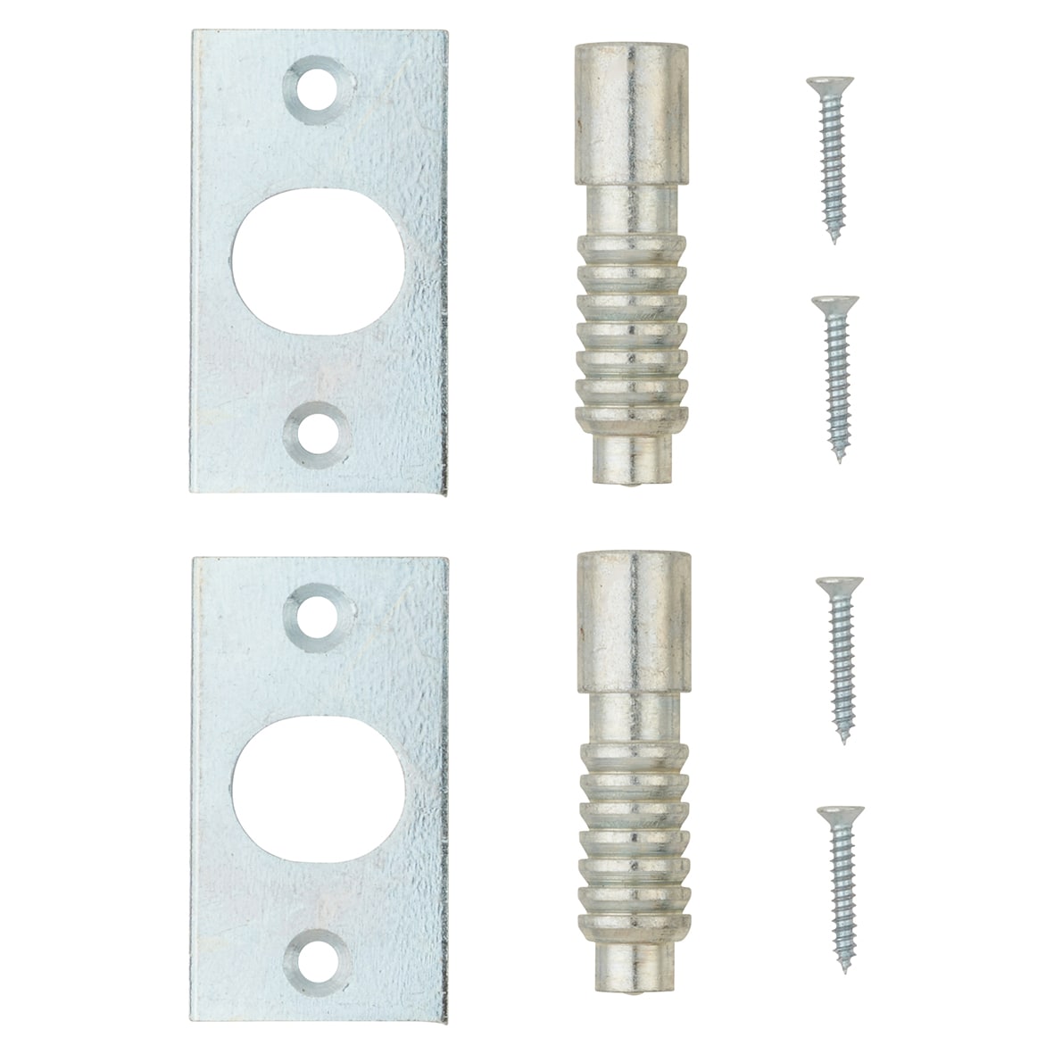Contract Door Hinge Bolt - Satin Chrome - Pack of 2 - view 4