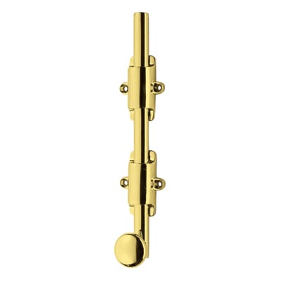 French Door Bolt/Flat Section Bolt - 508 x 42mm - Polished Brass - view 2