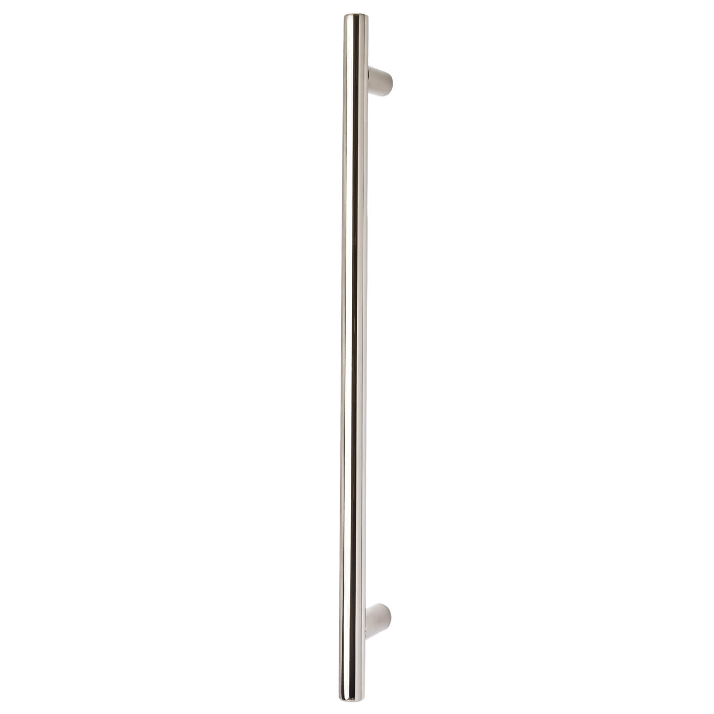 Polished Stainless Steel 30mm T-Bar Door Pull Handle - Bolt Fix - 450mm Centres - view 2