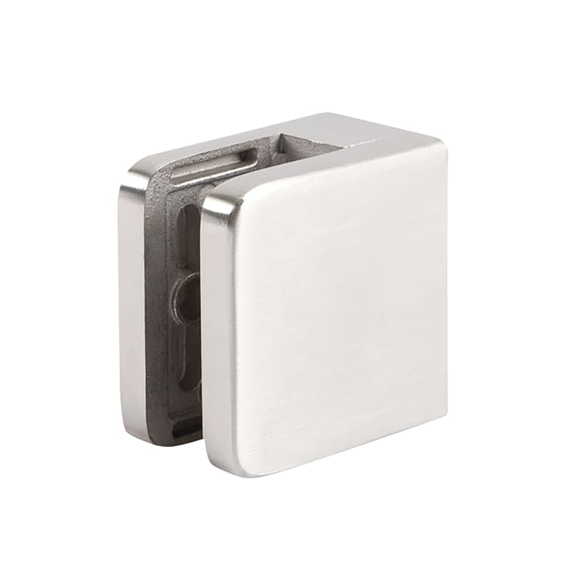 Square Balustrade Clamps & Inserts - 10mm Glass - 45mm x 45mm - 316 Brush Stainless - Pk of 4 - view 2