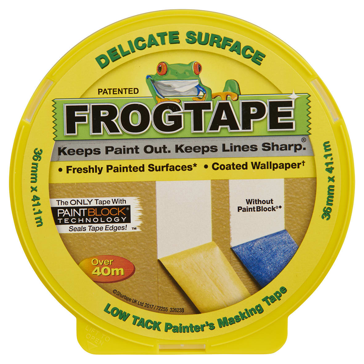 Frog Tape Delicate Surface Masking Tape - 36mm x 41.1m - Yellow - view 4