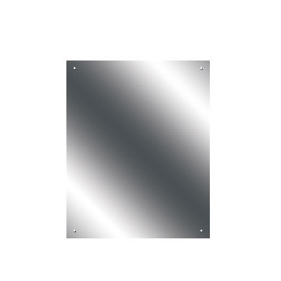 Pre Drilled Mirror - Rectangle - 400 x 500mm - Ultrabright Finish - view 2