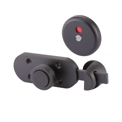 Premier Cubicle Indicator Bolt - 12-13mm Panels - Black Textured - view 2