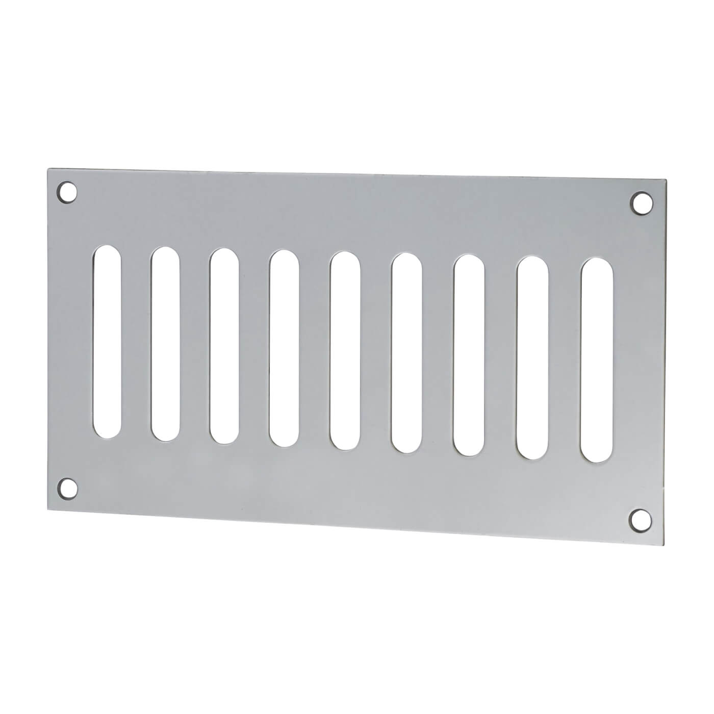Plain Slotted Vent - 165 x 89mm - 3040mm² Free Air Flow - Polished Stainless Steel - view 2