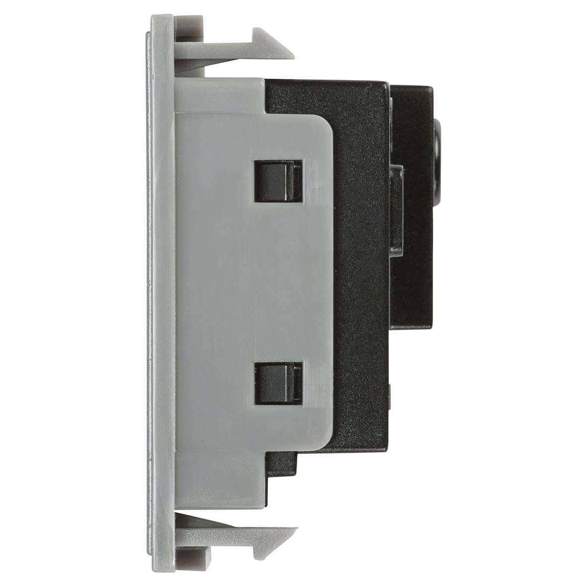 5A 1 Gang Unswitched Round Pin Socket - Grey - view 3