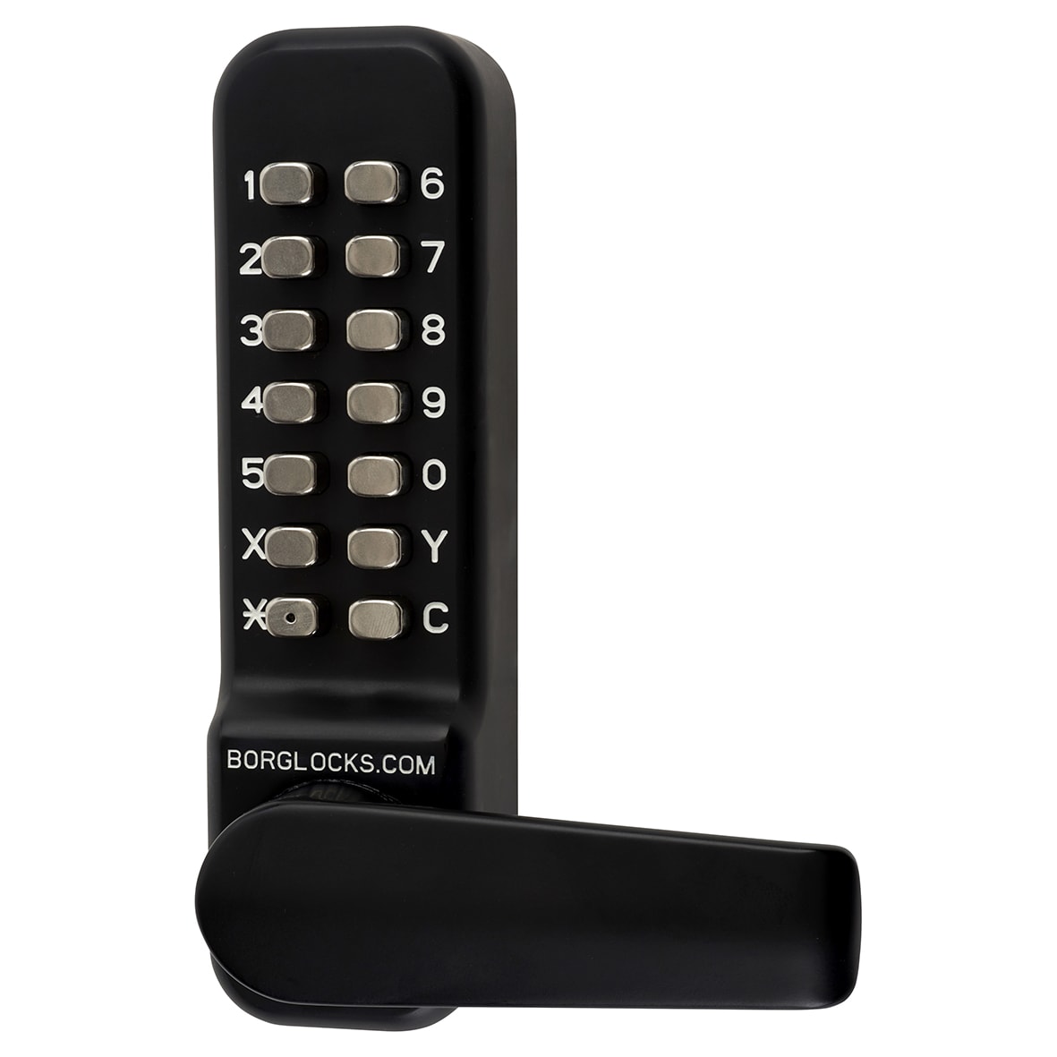 Borg BL4401 Easicode Pro Marine Grade Push Button Code Lock and Latch with Intumescent - Black - view 2