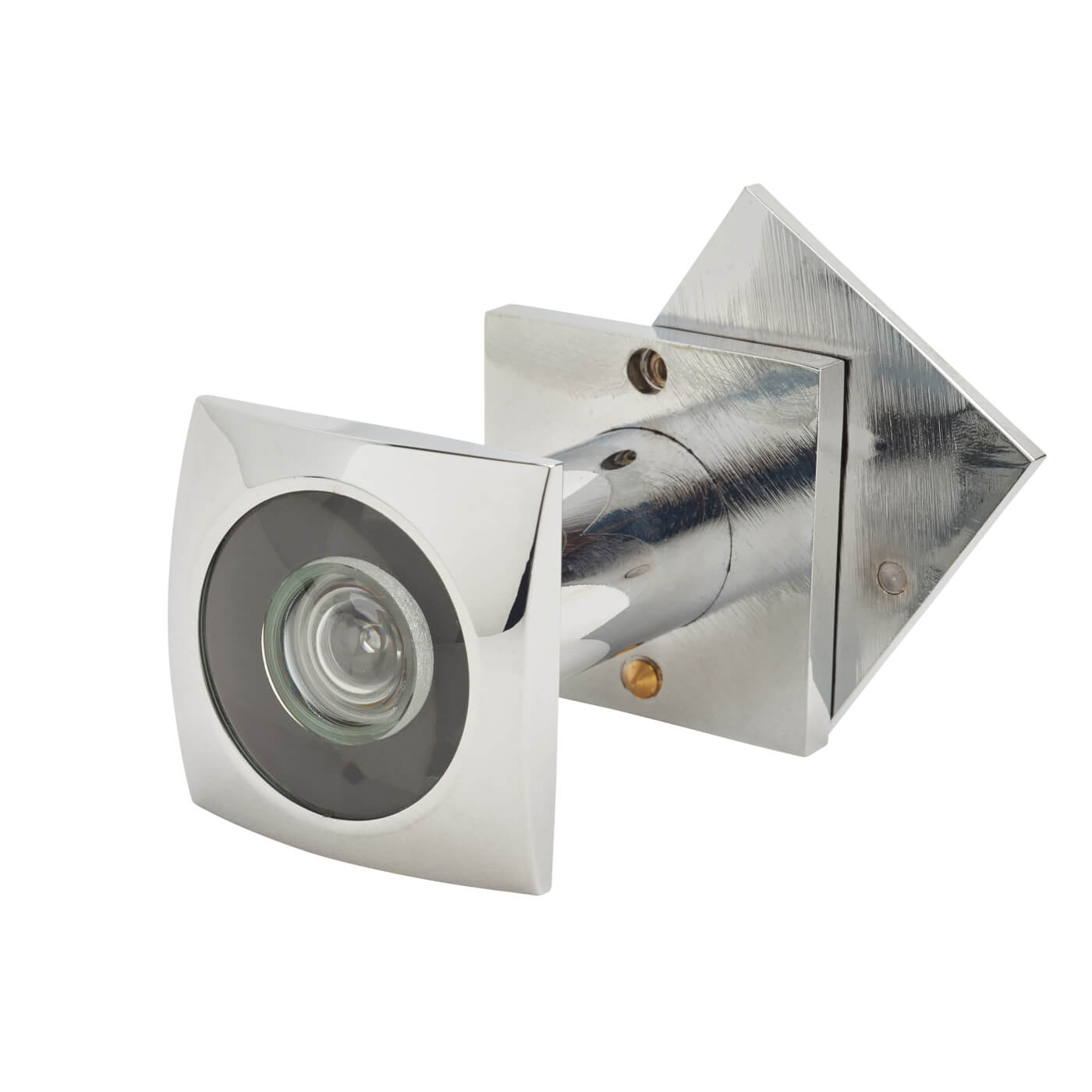 D&E 200° Square Door Viewer - Door Thickness 35-60mm - Polished Chrome - view 2