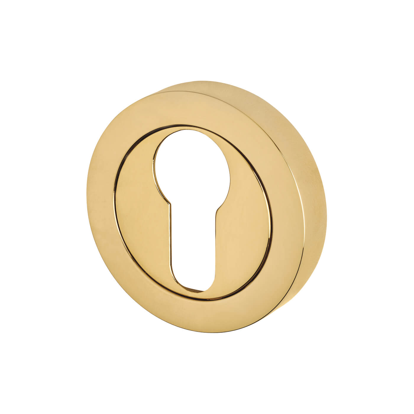 Escutcheon - 50mm Diameter - Euro - PVD Brass - view 2