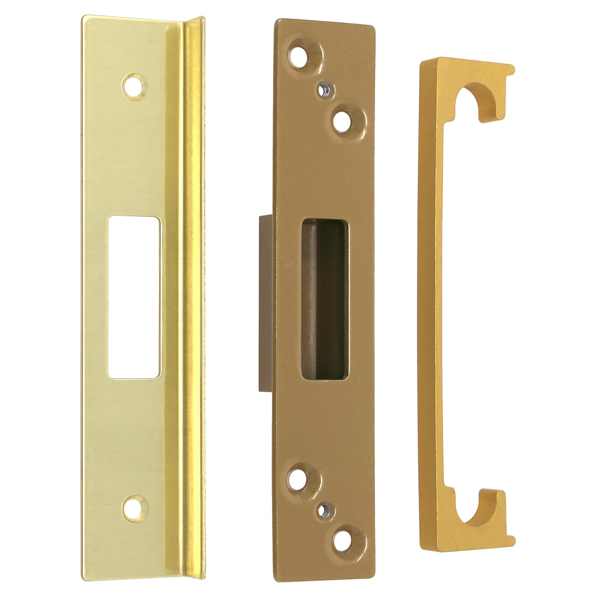 B41PB/0.5 Rebate Kit to suit Heavy Duty 5 Lever Deadlock - Polished Brass - view 2