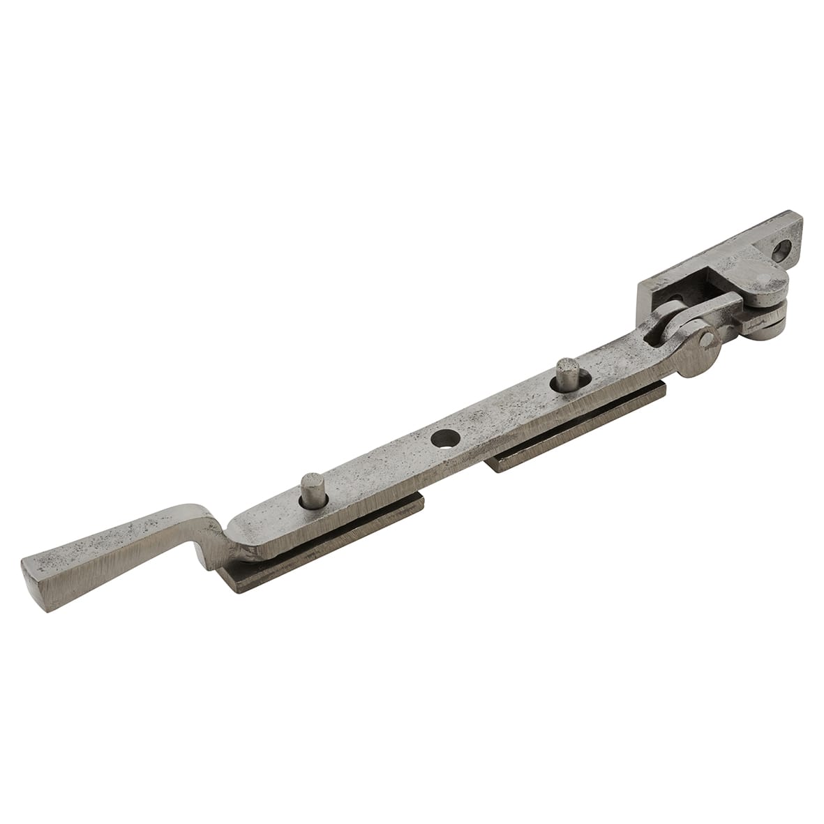 Square Casement Window Stay - 8"/200mm - Polished Iron - view 2