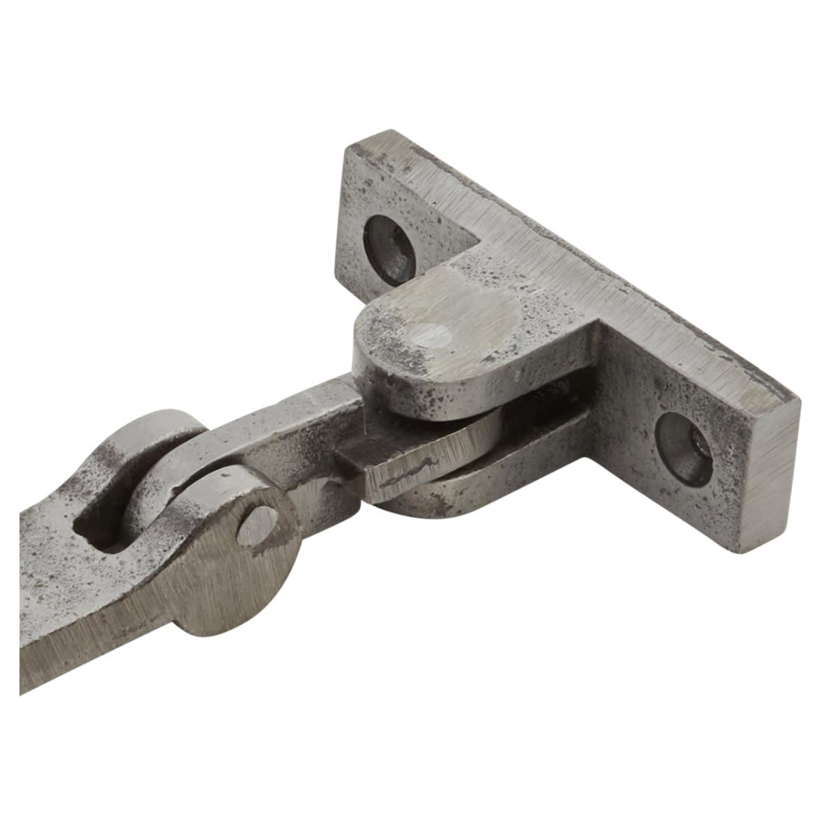 Square Casement Window Stay - 8"/200mm - Polished Iron - view 5