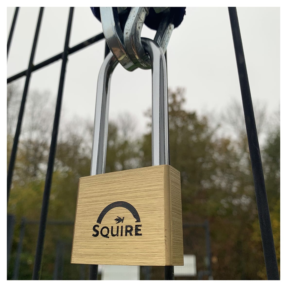 Lion Open Long Shackle Padlock - 50mm Body - 65 x 28mm Shackle - Brass - view 6