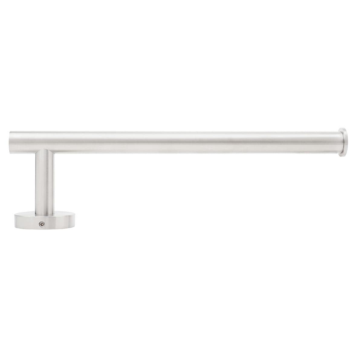 Essential Round Towel Rail - 279 x 80 x 50mm - Satin Stainless Steel - view 2