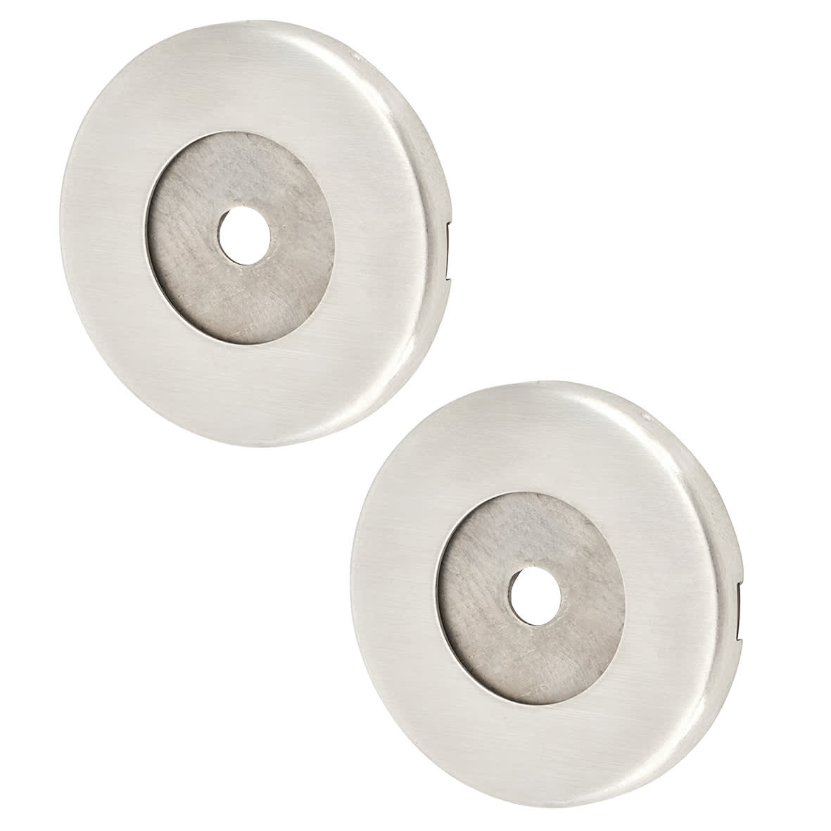 Satin Stainless Steel Rose Set for 25mm Door Pull Handless - 52 x 6mm - view 2