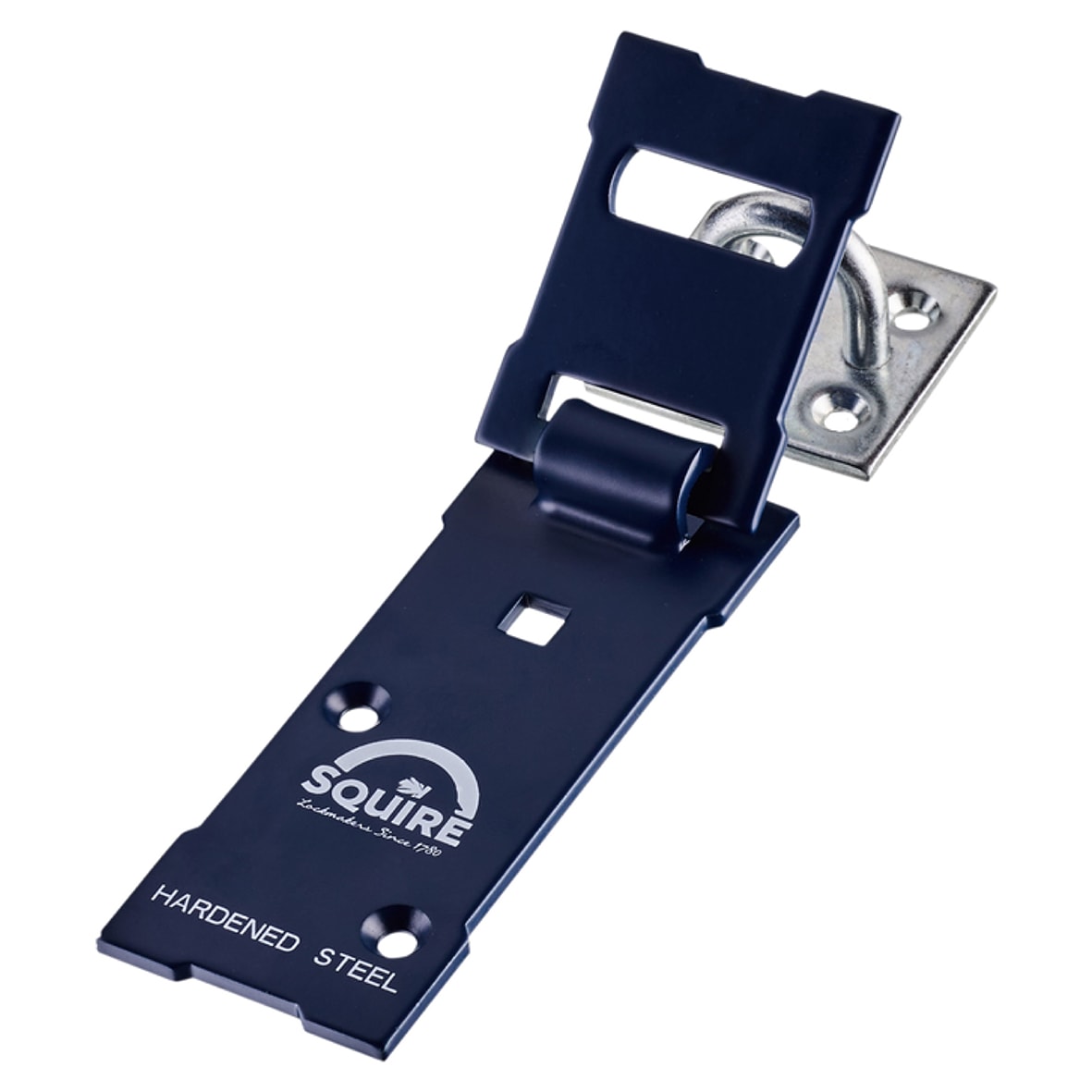 Stronglock Plus 50/No.6H Garage Lock Set - Padlock And Hasp - 152mm Length - 21 x 23.5mm Shackle - Blue - view 4