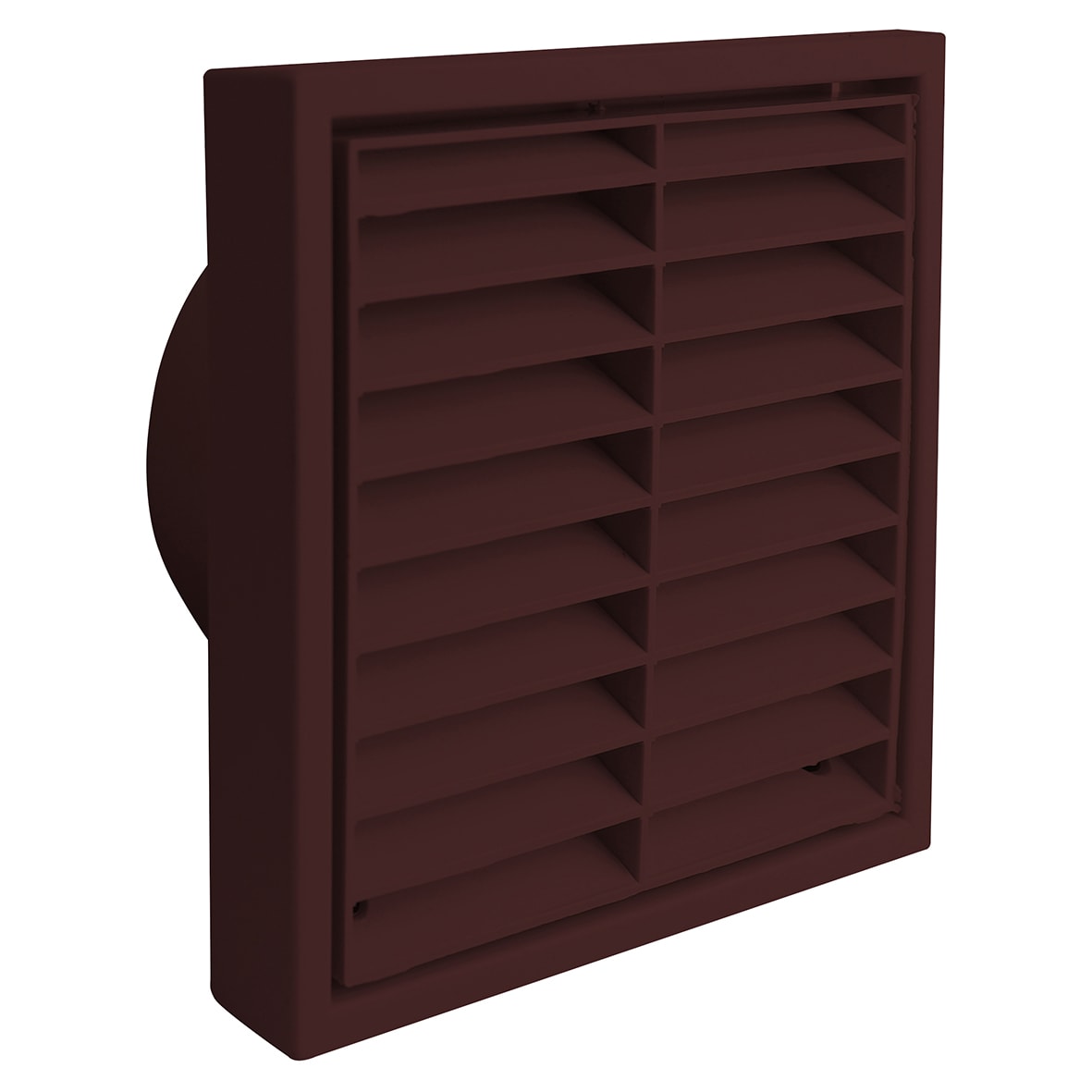 Wall Grille Fixed Shutter - 4"/100mm - Brown - view 2