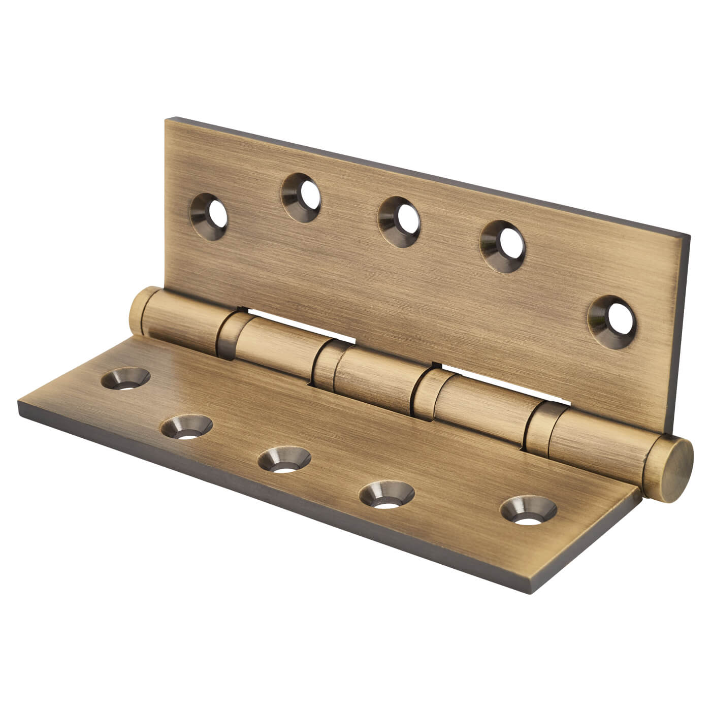 Performance Ball Bearing Butt Door Hinge - 127 x 89 x 4mm - Antique Brass - Pair - view 3