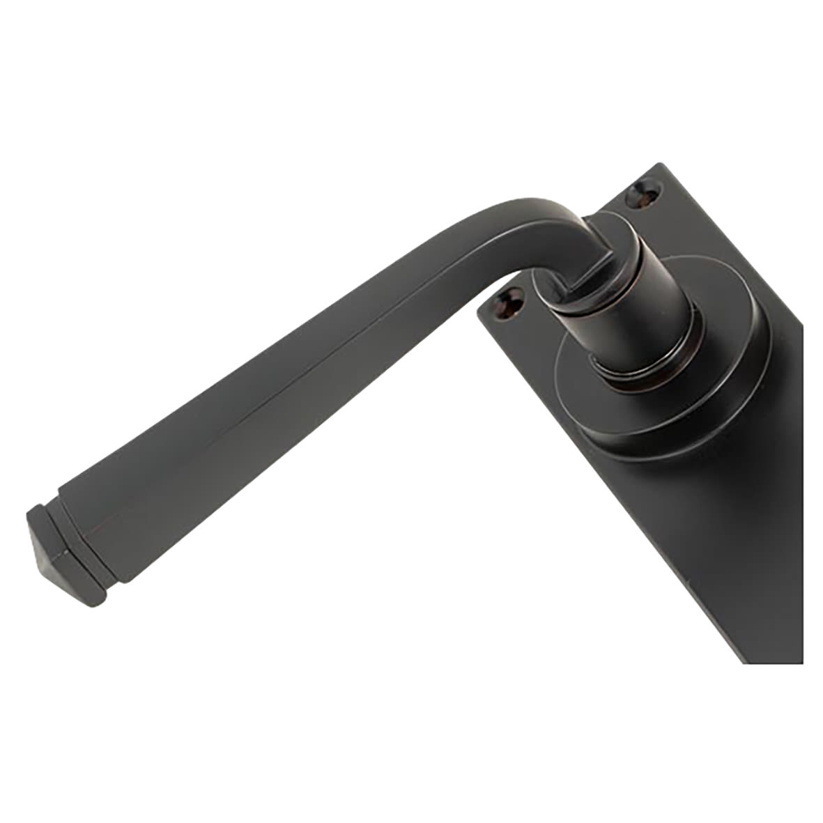 Aged Bronze Keyhole Door Handles - Avon Range - 152 x 48mm - view 2
