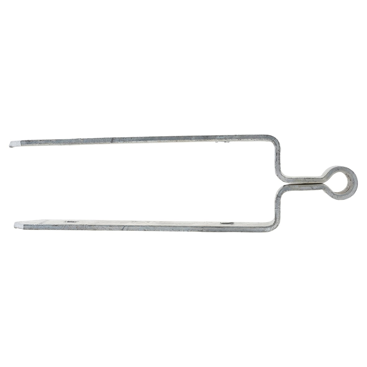 Heavy Duty Adjustable Field Gate Hinge Set On Plates - 300 x 85mm - Galvanised - view 2