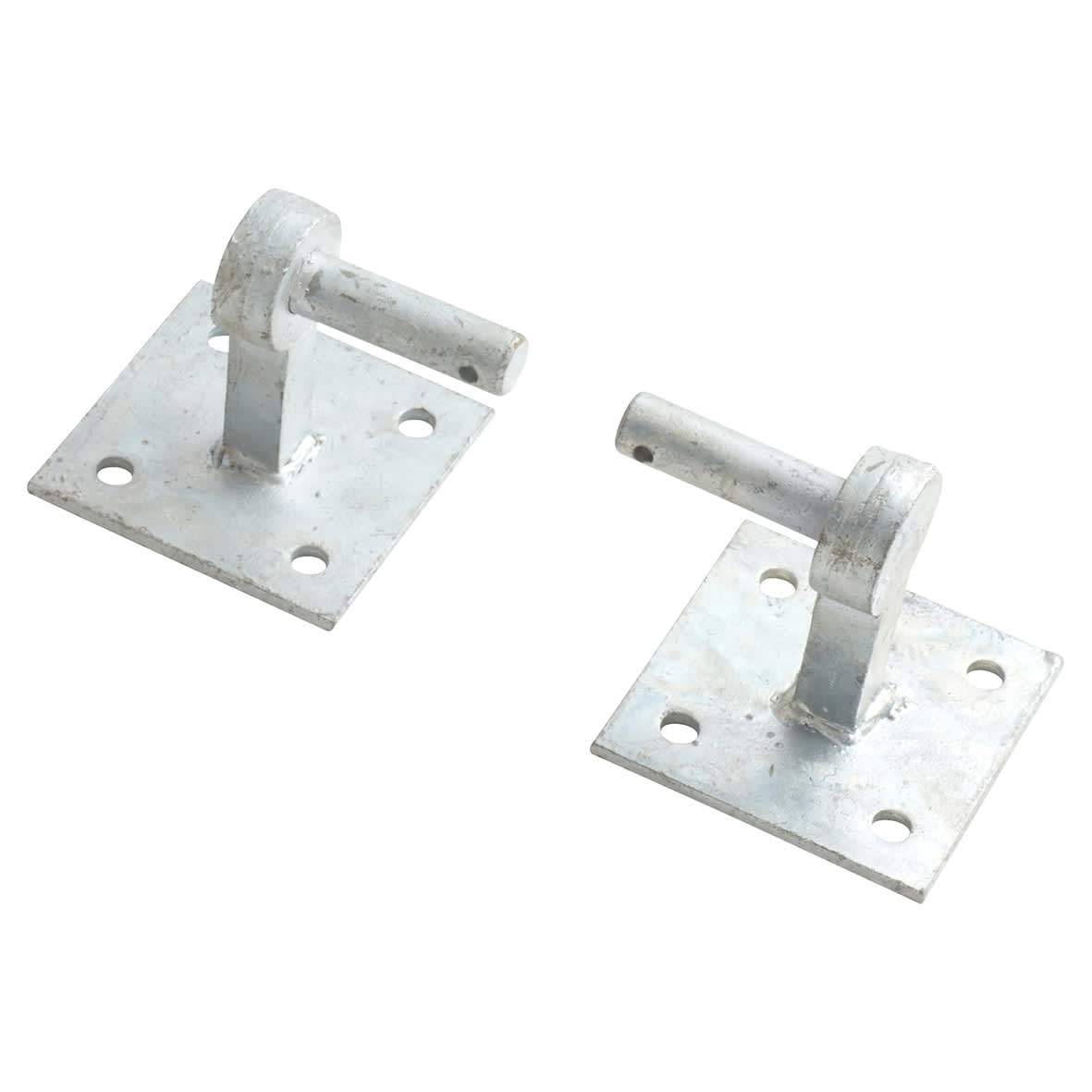 Heavy Duty Adjustable Field Gate Hinge Set On Plates - 300 x 85mm - Galvanised - view 5