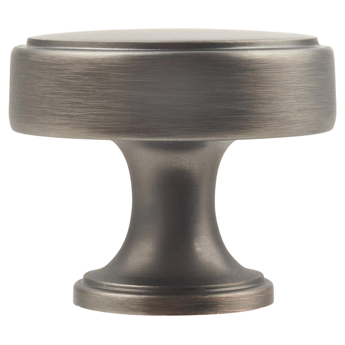 Crofts & Assinder Calgary Round Cabinet Knob - 35mm Diameter - Brushed Iron - view 2