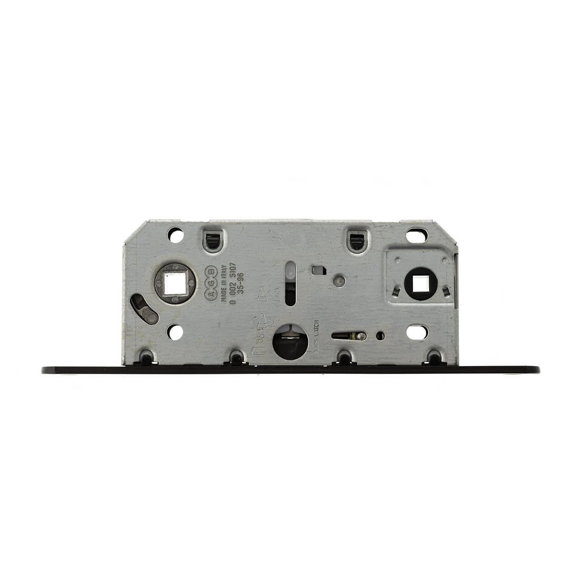 Polaris Bolt Through Magnetic Bathroom Lock - 132mm Case - 35mm Backset - Matt Black - view 2