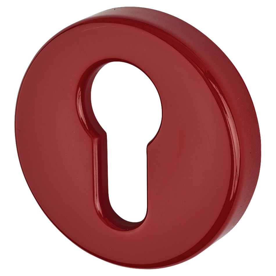 Nylon Escutcheon - 52mm Diameter - Euro - Rouge Red - Pair - view 2