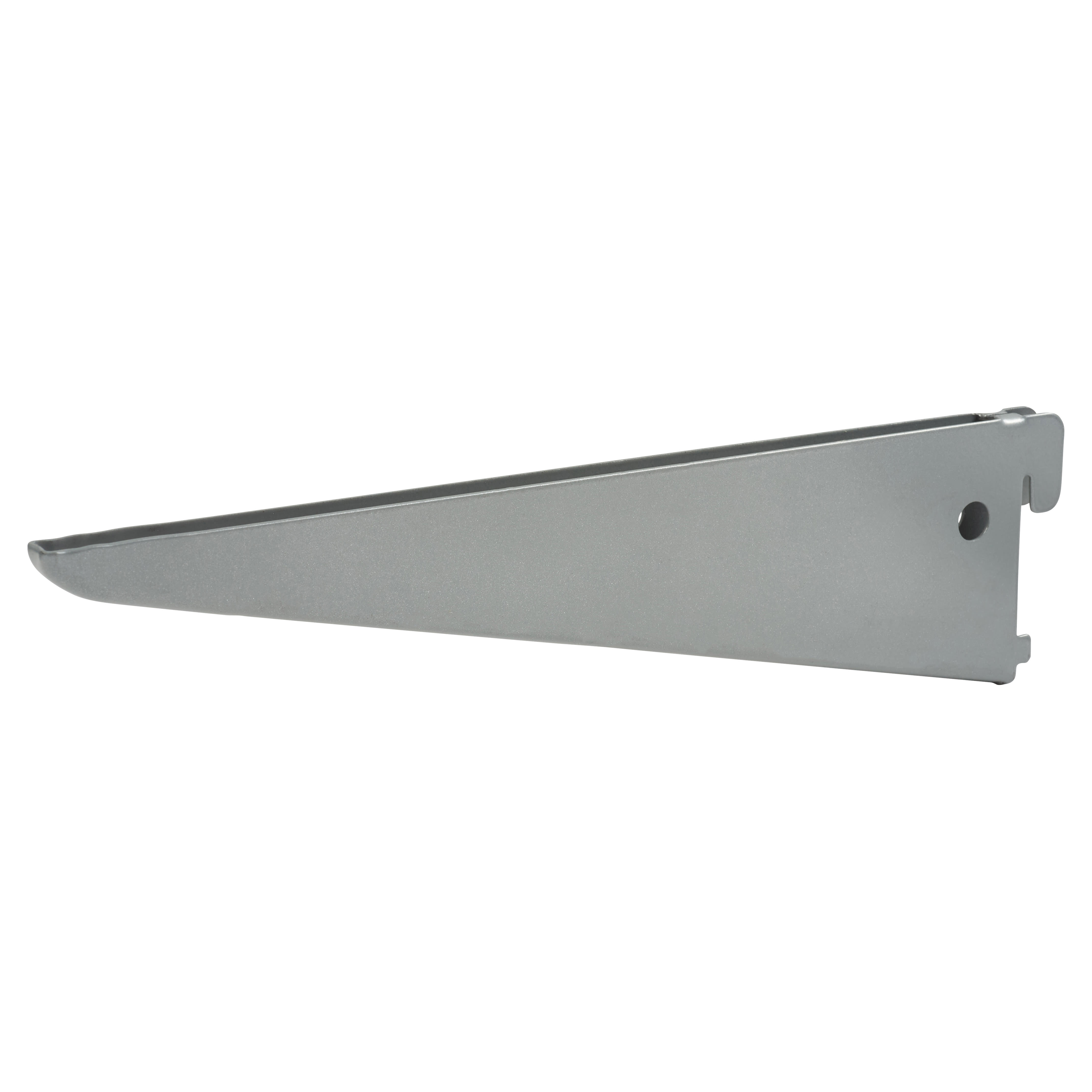 Twin Slot Shelf Bracket - 220mm Length - Silver - view 2