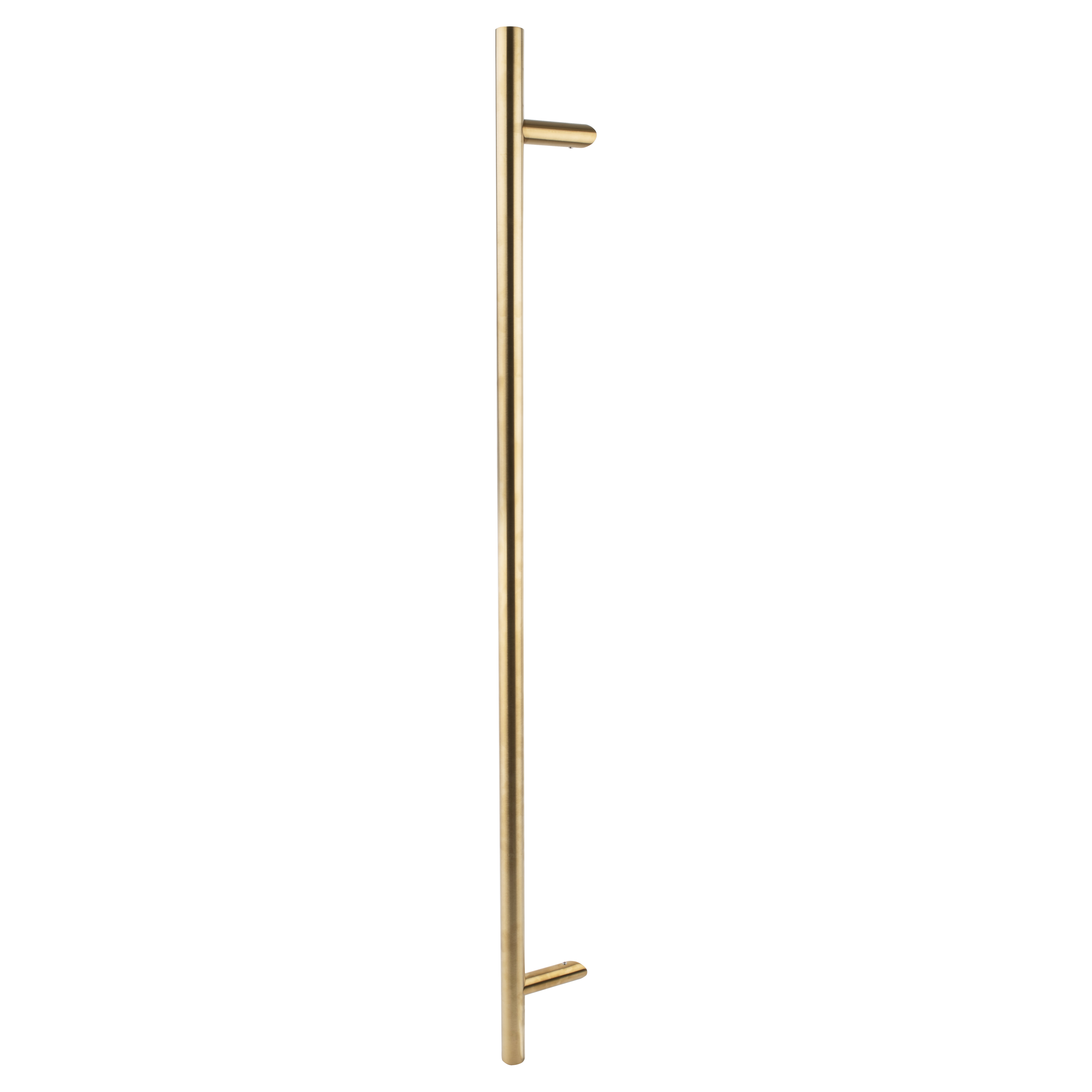 PVD Satin Brass 30mm Guardsman T-Bar Door Pull Handle - Bolt Fix - 1000mm Centres - view 2