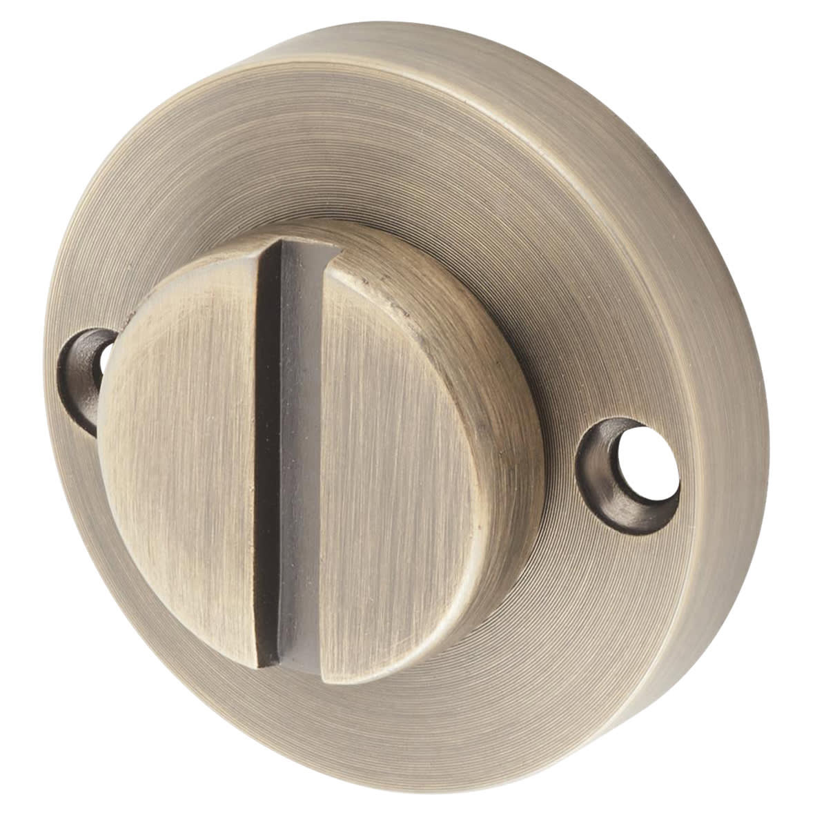 Bathroom Turn & Release - 32mm Diameter - Antique Brass - view 2