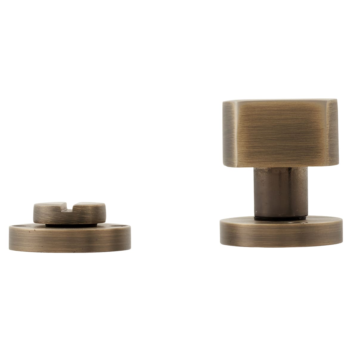 Bathroom Turn & Release - 32mm Diameter - Antique Brass - view 4