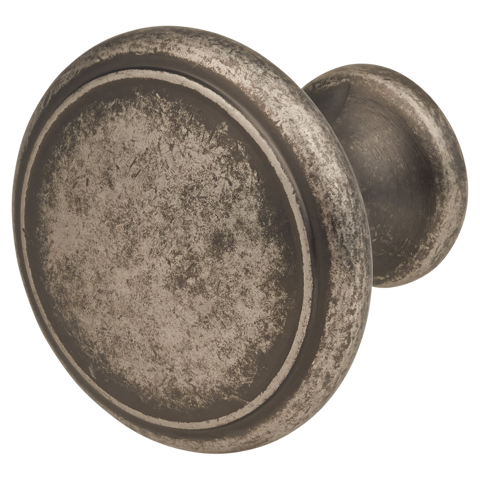 Thorpe Round Cabinet Knob - 30mm Diameter - Antique Pewter - view 2