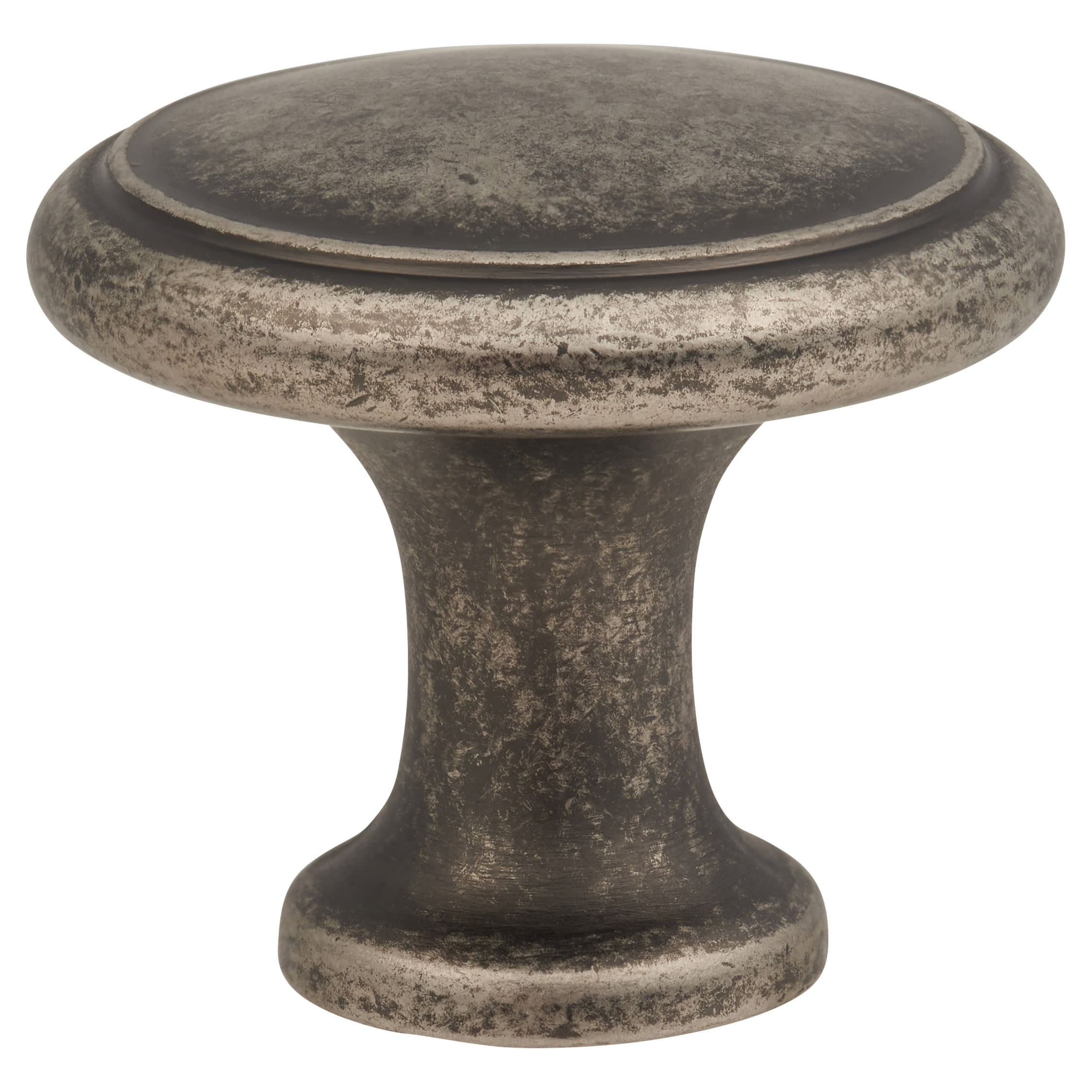 Thorpe Round Cabinet Knob - 30mm Diameter - Antique Pewter - view 3