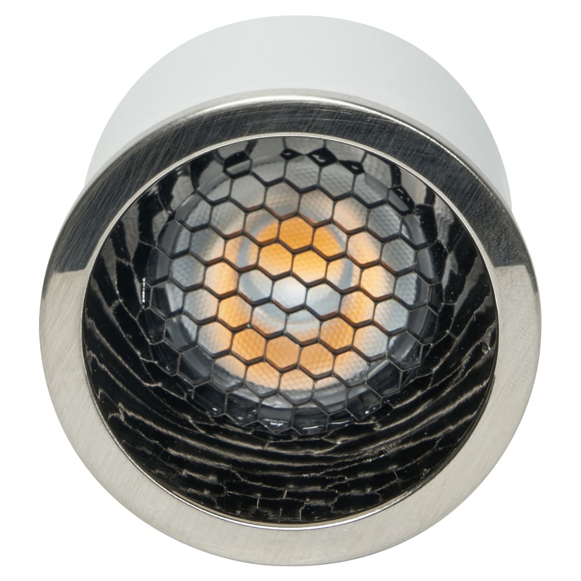 Forum Inlight Anti-Glare 4.8W GU10 LED Dimmable Spotlight Lamp - 3000K Warm White - Satin Chrome - view 3