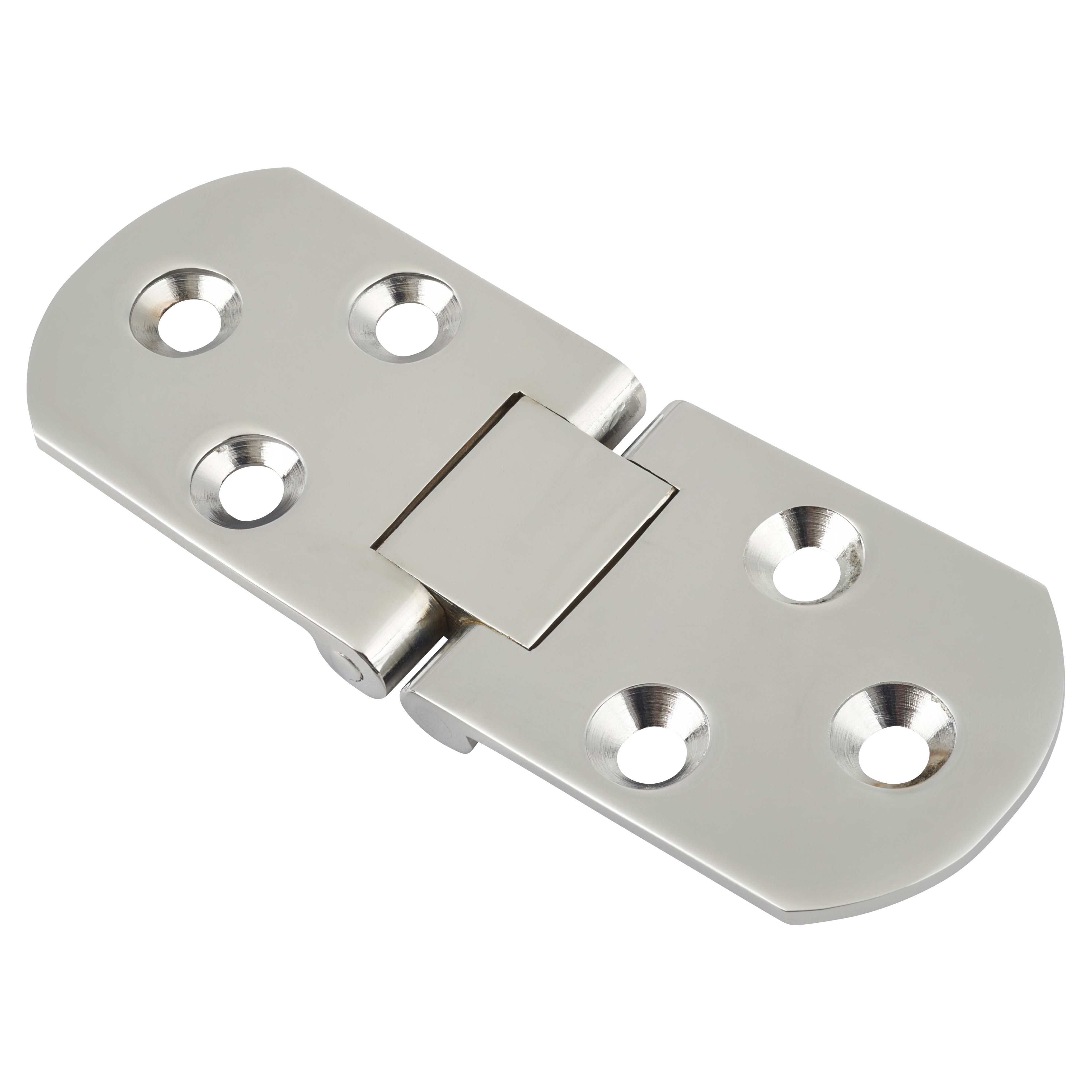 Counter Flap Cabinet Hinge - 80 x 30 x 2.5mm - Polished Chrome - Pair - view 2